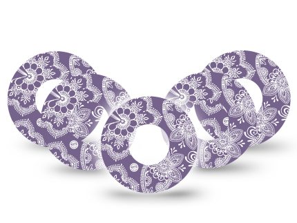 ExpressionMed Purple Henna Adhesive Patch Freestyle Libre 2
