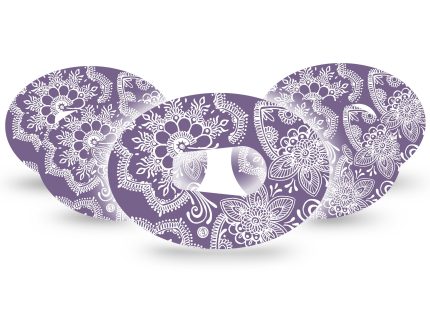 ExpressionMed Purple Henna Adhesive Patch Dexcom G6/One