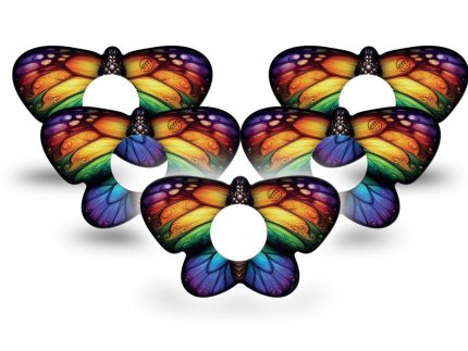 ExpressionMed Rainbow Butterfly Shape Adhesive Patch Infusion Set