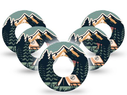 ExpressionMed Retro Camping Adhesive Patch Freestyle Libre 2