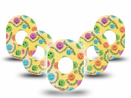 ExpressionMed Smileys Adhesive Patch Dexcom G7/Dexcom ONE+