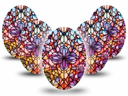 ExpressionMed Stained Glass Adhesive Patch Oval