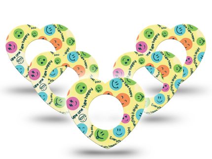 ExpressionMed Smileys Heart Shaped Adhesive Patch Freestyle Libre 2