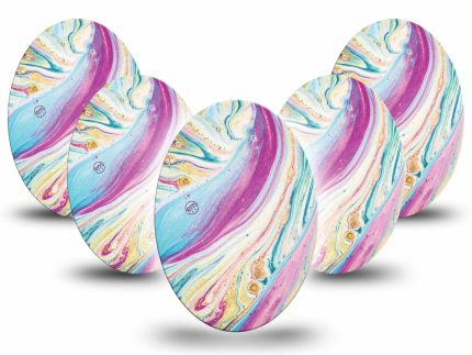 ExpressionMed Shimmering Marble Adhesive Patch Oval