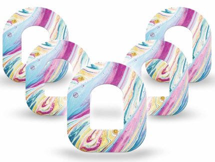 ExpressionMed Shimmering Marble Adhesive Patch Omnipod