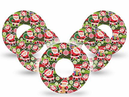 ExpressionMed Santa Sticker Bomb Adhesive Patch Infusion Set