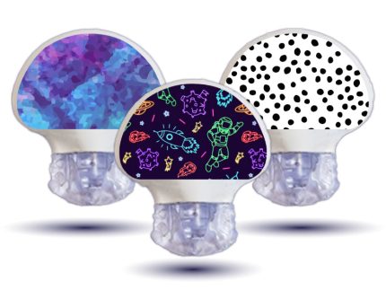 Enlite/Guardian Sensor Sticker (Purple Space) 3pk