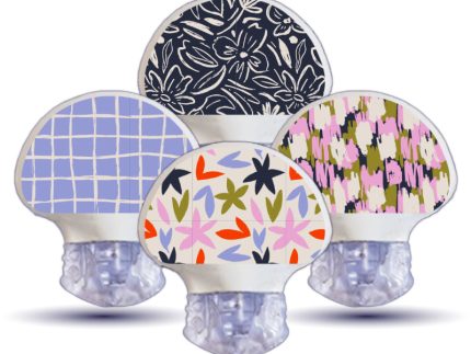 Enlite/Guardian Sensor Sticker (Lavender Blooms Pack) 4pk