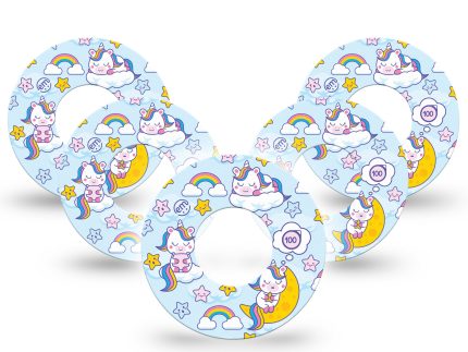ExpressionMed Sleeping Unicorns Adhesive Patch Freestyle Libre 2