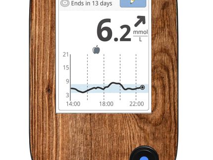 Freestyle Libre 2 Reader Sticker (Wood)