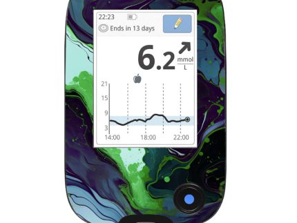 Freestyle Libre 2 Reader Sticker (Halloween Marble)