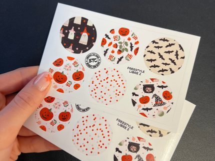 Freestyle Libre 2 Sensor Stickers (Boho Halloween) 6 pack