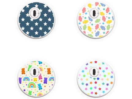 Freestyle Libre 3 Sensor Sticker (Stars & Gummies Collection) 4pk