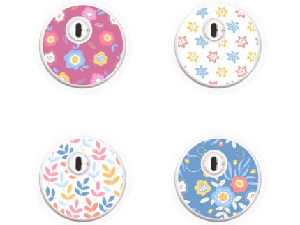 Freestyle Libre 3 Sensor Sticker (Springy Petals Collection) 4pk