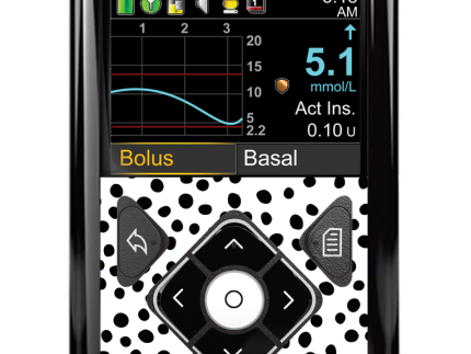Medtronic 640G/670G/780G Button Panel Sticker (Spotty Dotty)