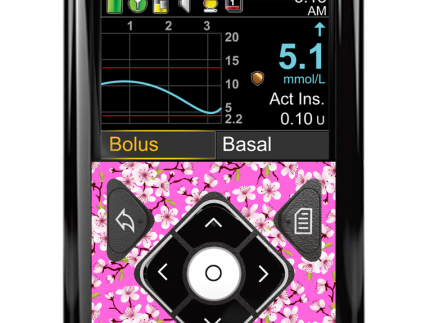 Medtronic 640G/670G/780G Button Panel Sticker (Cherry Blossom)