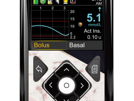 Medtronic 640G/670G/780G Button Panel Sticker (Blush Marble)