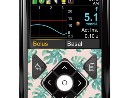 Medtronic 640G/670G/780G Button Panel Sticker (Tropical Vibes)