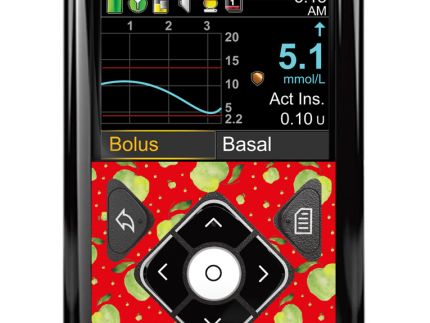 Medtronic 640G/670G/780G Button Panel Sticker (Falling Apples)