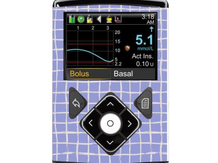 Medtronic 640/670/780G Pump Sticker (Lavender Lines)