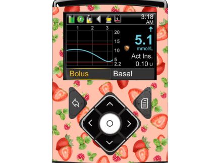 Medtronic 640/670/780G Pump Sticker (Pink Berry Burst)