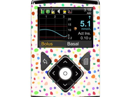 Medtronic 640/670/780G Pump Sticker (Multi-Coloured Dotty)