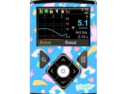 Medtronic 640/670/780G Pump Sticker (Unicorns & Rainbows)