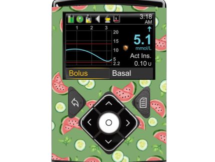 Medtronic 640/670/780G Pump Sticker (Melon Green Oasis)