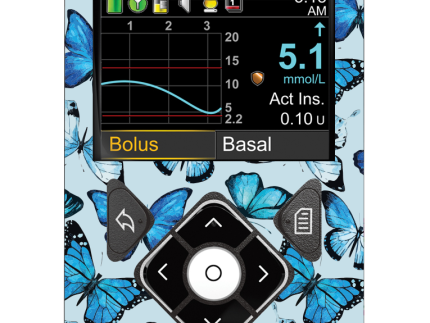Medtronic 640/670G/780G Pump Sticker (Butterfly Blue)