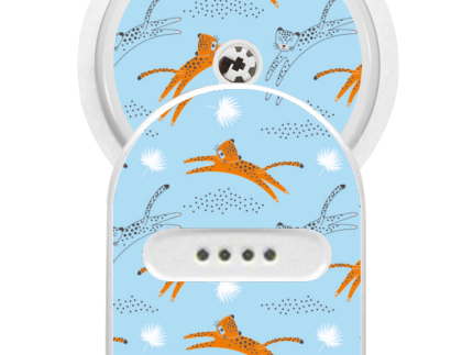 Miao Miao Sticker (Leaping Cheetahs)