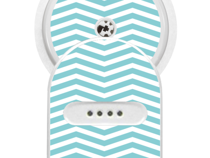 Miao Miao Sticker (Mint Chevron)