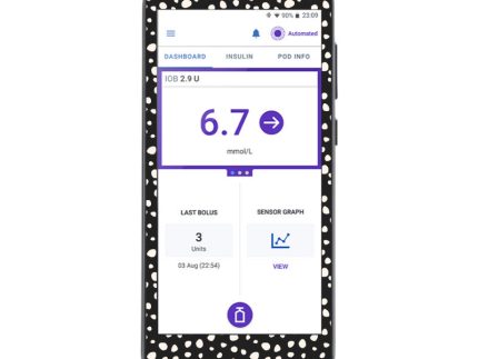 Omnipod 5 Cover Sticker (Black Spotty Dotty)