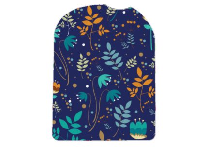 Omnipod Cover Sticker (Cobalt Floral)