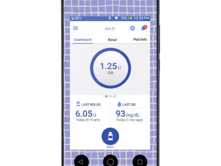 Omnipod DASH Cover (Lavender Lines)