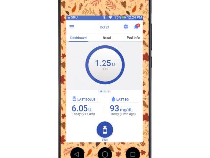 Omnipod DASH Cover Sticker (Autumn Fall)