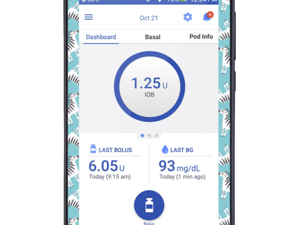 Omnipod DASH Cover (Zany Zebras)