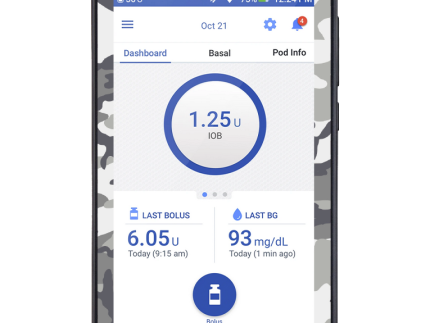 Omnipod DASH Cover (Snow Camo)