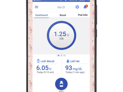 Omnipod DASH Cover (Fancy Flamingo)