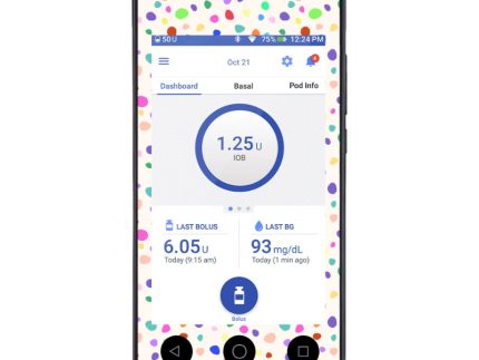 Omnipod DASH Cover (Multi-Coloured Dotty)