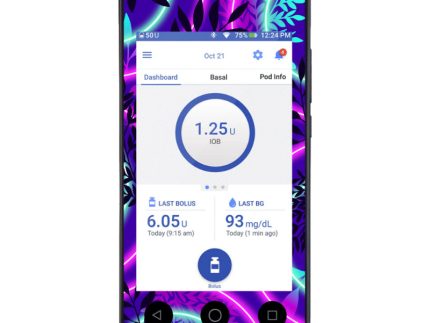 Omnipod DASH Cover (Leafy Lights)