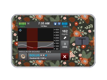 T:slim Cover Sticker (Christmas Flowers)